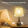 Povxlum Lampenschirme aus Metall, Lampenschirme für Tischlampe, Lampenschirm E27 E14 Eisenlampenschirm für Tisch, Schlafzimmer,