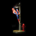 Spider-Man Tischlampe - Offiziell lizenziertes Disney-Tischlicht, Marvel-Strassenbeleuchtung Spider-Man-Spotlight, Geschenk für Multiverse-Fans, Red, Blue, Gray, Pp6369mc