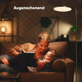SIBRILLE Stehlampe Wohnzimmer 36W, Superhelle Stehlampe Dimmbar mit Fernbedienung, 3000K-6000K Deckenfluter LED Dimmbar Hohe Stehleuchte, Drehbare Leselampe für Wohnzimmer Schlafzimmer Büro