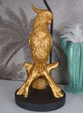 Tischlampe Papagei Gold Vogellampe Vogelfigur Leuchte (ohne Leuchtmittel) Dekolampe Vogel cw269 Palazzo Exklusiv