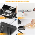 Goeco Deckenleuchte Vintage, Industrial Kronleuchter Lampe E27 4 Flammig Metall, Retro Deckenlampe Schwarz Pendelleuchte für Schlafzimmer, Wohnzimmer, Esszimmer, Küche