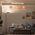 SIBRILLE Stehlampe Wohnzimmer 36W, Superhelle Stehlampe Dimmbar mit Fernbedienung, 3000K-6000K Deckenfluter LED Dimmbar Hohe Stehleuchte, Drehbare Leselampe für Wohnzimmer Schlafzimmer Büro