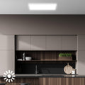BRILONER - LED Deckenleuchte Effizienzklasse A, ca. 50.000h Licht, 14W bei 3000lm, LED Panel flach, helle energiesparende Deckenlampe Wohnzimmer, Küchenlampe, Wohnzimmerlampe 58x20x3 cm, Weiß