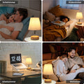 HSLighting Nachttischlampe, Tischlampe Touch Dimmbare Glühbirne 3 Helligkeitsstufen Einstellbar Schreibtischlampe Minimalistische Leuchten Tischleuchte für Nachttisch Schlafzimmer Lesen Wohnzimmer