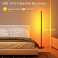 Ustellar LED Stehlampe Wohnzimmer, Smart RGB+ICW LED Standleuchte Dimmbar, Ecklampe mit Fernbedienung und APP, 16 Millionen Farben & Musikmodi, DIY-Modus, Timing-Funktion für Schlafzimmer Gaming