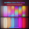 Ustellar LED Stehlampe Wohnzimmer, Smart RGB+ICW LED Standleuchte Dimmbar, Ecklampe mit Fernbedienung und APP, 16 Millionen Farben & Musikmodi, DIY-Modus, Timing-Funktion für Schlafzimmer Gaming