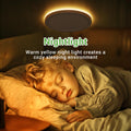 zemty 18W Deckenlampe LED Deckenleuchte Flach mit 3W Nachtlicht, 2100LM 3000K/3500K/4000K/5000K/6500K Wählbar Rund Badezimmer Lampe, Ø22x2.1 cm Ultra Dünn Modern Badlampe für Schlafzimmer Flur Küche