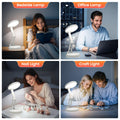 One Fire Tischlampe Kabellos LED Tischlampe Akku Lampe, Schreibtischlampe Faltbar & Tragbar, 9 Helligkeit LED Schreibtischlampe Kabellos Akku, Leselampe Desk Lamp Tischleuchte Büroschreibtischlicht