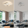 Osairous LED Deckenleuchte Moderne, Deckenlampe LED Quadratisch Weiß 2137LM, Deckenbeleuchtung Lampen aus Aluminium für Schlafzimmer Wohnzimmer Küche Korridor, Natürliches Licht 4500K, 29CM