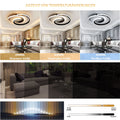 LED Deckenlampe,Moderne Deckenleuchte Dimmbar mit Fernbedienung Wohnzimmer, Schwarz-Weiß Schlafzimmerlampe, Rund, Wohnzimmerlampe mit Memory Funktion, für Wohnzimmer,Schlafzimmer, Büro