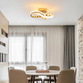 Comely Deckenlampe LED, 22W 2500LM, Moderne LED Deckenleuchte, Gold Aluminium Deckenleuchte für Schlafzimmer Wohnzimmer Küche Flur, Warmweiß 3000K