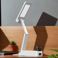 Wpsagek Tischlampe,Klappbare Moderne Tischlampe Nachttischleuchte | Mit Uhrfunktion Nachtisch Zubehör Wiederaufladbare Leselampe Für Wohnung Haus Terrasse