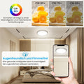 NIBSHOOM LED Deckenleuchte, 18W 1800LM Superschlanke Deckenlampe 4000K IP44 Wasserfest für Wohnzimmer Badezimmer Schlafzimmer Küche Flur Balkon, Rund und Flach Modern Led Lampen Ø220*H24mm, Warmweiß