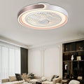 ASJK Deckenlampe mit Ventilator, 72 W, 7200 lm Leise Moderne Led Mit Fernbedienung Timer Ventilator Deckenleuchte Ventilatorlicht Für Wohnzimmer Schlafzimmer, Kaffee