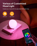Hifree Smart LED Tischlampe, Nachttischlampe Touch Dimmbar funktioniert mit Alexa und Google Assistant, Wifi Atmosphäre Nachtlicht Stimmungslicht, Robust und Sicher für Kinder
