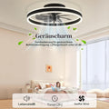 EKDADL 50cm Deckenventilator mit Beleuchtung und Fernbedienung Leise, Dimmbar Deckenlampe mit Ventilator, Modern Deckenleuchte Ventilator mit Licht für Schlafzimmer Wohnzimmer, Umkehrbaren DC Motor