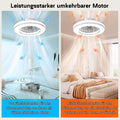 Nigecue 50W Deckenventilator mit Beleuchtung, Ø42CM Deckenlampe Deckenleuchte mit Ventilator Fernbedienung, 3000K-6500K Farbtemperatur, RGB-Lichter, 6 Windstufen, Timer, Speicherfunktion, 3000lm