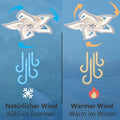 Wildcat Deckenventilator mit Beleuchtung, Modern LED Dimmbar Deckenleuchte mit Ventilator und Fernbedienung Leise, Kreativer 5 Lichter Design Deckenventilator für Schlafzimmer Küche Esszimmer