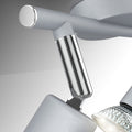 B.K.Licht - LED Deckenlampe schwenkbar, warmweiße Lichtfarbe, GU10 Fassung, LED Deckenleuchte, Lampe, Wohnzimmerlampe, Schlafzimmerlampe, Küchenlampe, Deckenstrahler, 25,5x7x9,5 cm, Titanfarbig