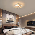SENQIU 2 Stücke LED Deckenleuchte, 22W Modern Quadratisch LED Deckenlampe, Deckenleuchten Weiße aus Aluminium für Wohnzimmer Schlafzimmer Küche, Warmweiß 3000K