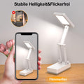 Suright LED Tischlampe Kabellos Akku Lampe,Faltbare Touch-Schreibtischlampe,Nachttischlampe,Dimmbare Tischleuchte mit 3 Lichtmodi,Aufladbare USB-Schreibtischleuchte für Schlafzimmer,Lesen,Lernen