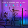 Fortand LED Ecklampe, WiFi RGBCW Stehlampe Wohnzimmer Dimmbar LED Standleuchte Kompatibel mit Alexa/Google Home, Eckleuchte mit Fernbedienung Modern Leselampe Smart Stehleuchte Schlafzimmer, 155CM