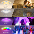 RGB LED Deckenleuchte Dimmbar mit Fernbedienung, 24W 2400LM Deckenlampe Farbwechsel, 3000K-6500K IP54 Wasserfest flach LED Panel für Wohnzimmer Schlafzimmer Kinderzimmer Küche Badezimmer 30x2.5cm
