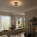BRILONER - LED Deckenventilator mit Beleuchtung, Fernbedienung, Leiser DC-Motor, 5 Geschwindigkeiten, CCT, Dimmbar, Lampe mit Ventilator, LED Deckenleuchte, Deckenlampe Ventilator, 38 cm, Schwarz
