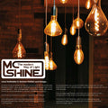 McShine Deckenleuchte | Star | Ø33cm 2-flammig, Sockel für 2x E27 Leuchtmittel | runde Deckenlampe ideal für Wohnzimmer, Flur, Küche, Bad, Treppenhaus