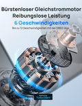 DREO Smart Deckenventilator mit Licht, 132 cm, 12 Geschwindigkeiten(APP), 3 Modi, stufenlos dimmbares LED-Beleuchtung, leiser DC-Motor, 12H-Timer, Fernbedienung/Alexa, für Innenräume, Weiß