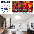 BestLuz LED Deckenlampe, 200lm/w 6500K 18W 3600LM Rund Φ30CM LED Deckenleuchte Flach IP44 Wasserfest Lampe Panel für Küche Wohnzimmer Badezimmer Flur Schlafzimmer, Weiß, Ultra Dünn