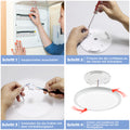 BestLuz LED Deckenlampe, 200lm/w 6500K 18W 3600LM Rund Φ30CM LED Deckenleuchte Flach IP44 Wasserfest Lampe Panel für Küche Wohnzimmer Badezimmer Flur Schlafzimmer, Weiß, Ultra Dünn