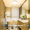 Lepro LED Deckenlampe 15W, LED Deckenleuchte IP54 Wasserfest, 3000K 1500LM Badezimmer Lampe, Rund Badlampe Decke, ideal für Bad Schlafzimmer Flur Küche Wohnzimmer Balkon, Warmweiß, Ø22cm