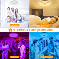TOPPLEE Led Deckenleuchte Dimmbar,RGB Farbwechsel Deckenlampe mit Fernbedienung,Sternenhimmel Lampe für Kinderzimmer,Schlafzimmer,Wohnzimmer