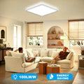 RDGOOD LED Deckenleuchten Dimmbar mit Fernbedienung, 18W 1800lm Deckenlampe led Dimmbar 3000-6500K, Flach Panel Für Schlafzimmer Wohnzimmer Kinderzimmer Flur Küche Keller Diele Balkon 22 * 22x2,5cm
