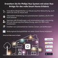Philips Hue Gradient Signe Stehleuchte schwarz 1800lm, 16 Millionen Farben und Farbverläufe, dimmbar, steuerbar via App, kompatibel mit Amazon Alexa (Echo, Echo Dot)