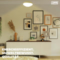 McShine Deckenleuchte | Star | Ø33cm 2-flammig, Sockel für 2x E27 Leuchtmittel | runde Deckenlampe ideal für Wohnzimmer, Flur, Küche, Bad, Treppenhaus