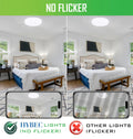 HYBEC - Deckenleuchte Rund,LED Deckenleuchte Rund, LED Ceiling Light, LED Deckenleuchte, Deckenlampe LED, LED Lampen Deckenlampen, Badlampe Decke, Kellerlampe LED, Deckenleuchte LED, 30W (Pack 1)