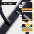 LUOLONG LED Deckenleuchte Dimmbar Deckenlampe Schwarz Wohnzimmerlampe 35W mit Fernbedienung 2-Ringen kreis Deckenleuchte Schlafzimmerlampe Arbeitzimmer Büro Modern Led deckenbeleuchtung-40cm Schwarz
