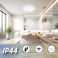 BestLuz LED Deckenlampe, 200lm/w 6500K 18W 3600LM Rund Φ30CM LED Deckenleuchte Flach IP44 Wasserfest Lampe Panel für Küche Wohnzimmer Badezimmer Flur Schlafzimmer, Weiß, Ultra Dünn