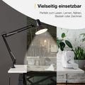 BRILLIANT Lampe, Hobby Schreibtischklemmleuchte schwarz, Metall, 1x A60, E27, 40W,Normallampen (nicht enthalten)
