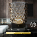 BRILONER - LED Tischlampe kabellos IP44 mit Glaskorpus, Touchdimmbar in Stufen, Akku & Lichtquelle tauschbar, Nachttischlampe, Dekolampe, Akku Tischleuchte, Wohnzimmer, Kinderzimmer, 15x11 cm, Grau