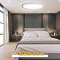 EACLL Deckenlampe LED Deckenleuchte Ø30CM 24W 4000K, 2700LM, IP44 Rund Neutralweiss, Modern Decke Lampe Schlicht Weiß, Nicht Dimmbar, für Schlafzimmer Flur Keller Balkon Bad Küche Kinderzimmer