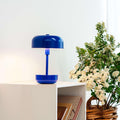 Dyberg Larsen Haipot Tischlampe Kabellos Blau | LED Lampe Dänischen Design Wiederaufladbare | Schreibtischlampe ohne leuchtmittel | Nachttischlampe 8 Stunden Akkulaufzeit | LED Tischleuchte Kabellos