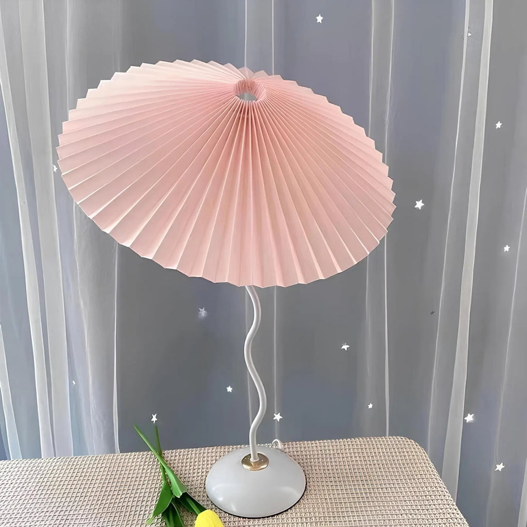 Hofstein Nachttischlampe – Leselampe Wohn/Schlafzimmer, Glas Rosa/schwarz, IP20 Nachttischlampe Rosa Schwarz