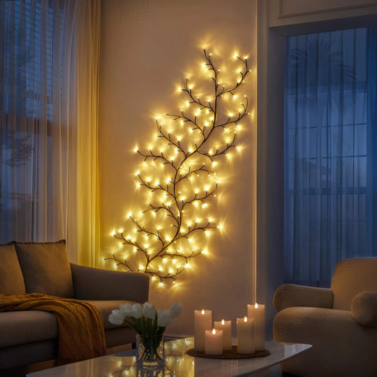 verzauberter-baum-wandleuchte-silber-gold-led-lampe-funkelndes-design-natur-xlumina